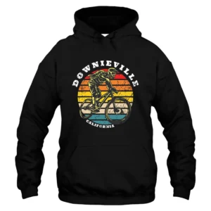 Downieville California Mountain Bike Hoodie - Black