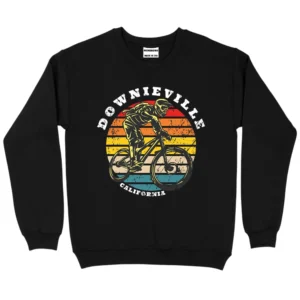 Downieville California Mountain Bike Sweatshirt - Black