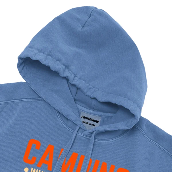 Camping Where You Spend A Small Fortune Unisex Comfort Colors Hooded Sweatshirt