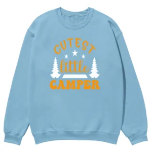 Cutest Little Camper Vintage Unisex Sweatshirt