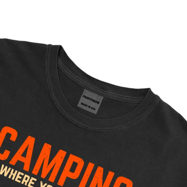 Camping Where You Spend A Small Fortune Unisex Comfort Colors T-shirts - Black