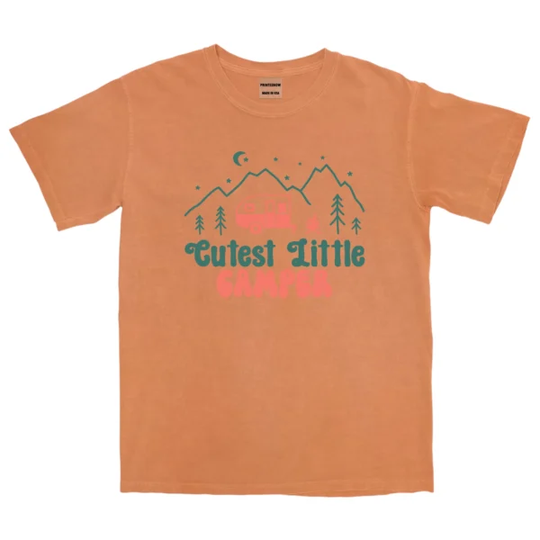 Cutest Little Camper Unisex Comfort Colors T-shirts
